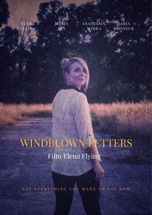 Windblown letters poster