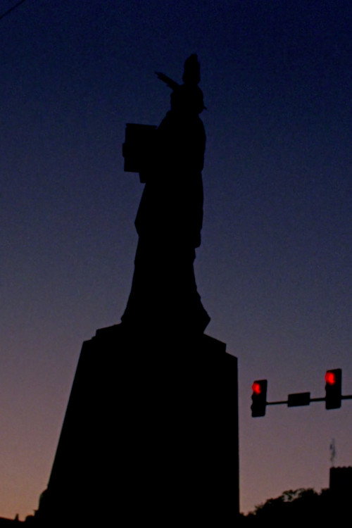 Stoplight Liberty poster