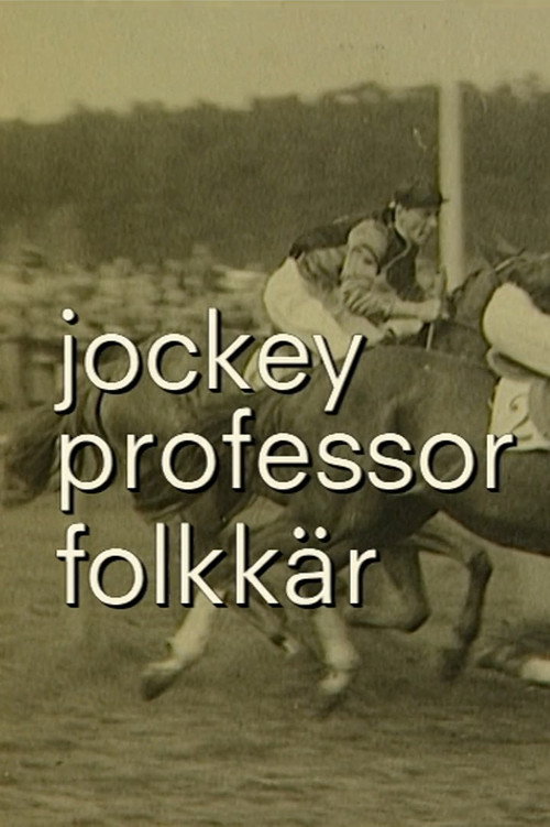 Jockey, professor och folkkär målare poster