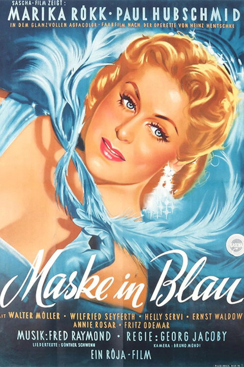 Mask in Blue poster