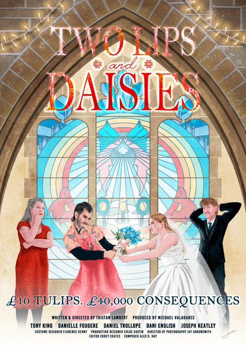 Two Lips and Daisies poster