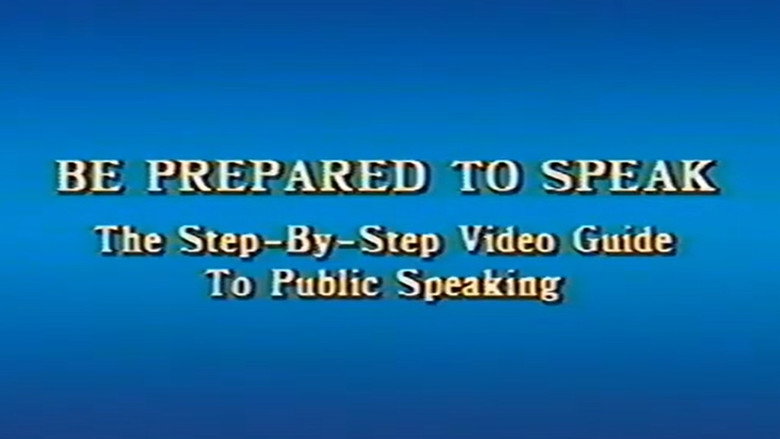 Be Prepared to Speak still 1